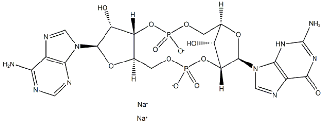 Structure of 2'3'-cGAMP sodium salt CAS 1441190-66-4