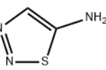 Structure of 5-Amino-1,2,3-thiadiazole CAS 4100-41-8