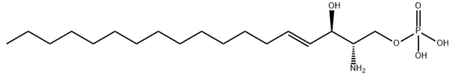 Structure of D-erythro-sphingosine-1-phosphate CAS 26993-30-6
