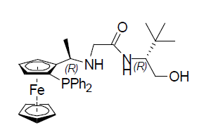 Ferrocene, 1-(diphenylphosphino)-2-[(1R)-1-[[2-[[(1R)-1-(hydroxymethyl)-2,2-dimethylpropyl]amino]-2-oxoethyl]amino]ethyl]-, (1R)- CAS 2922459-71-8