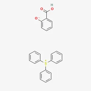 Structure of Triphenylsulfonium, 2-hydroxybenzoate (11) CAS 345580-99-6