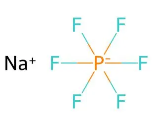 Structure of Sodium hexafluorophosphate <span class="caps">CAS</span> 21324-39-0 Structure of Sodium hexafluorophosphate CAS 21324-39-0