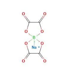 Structure of Sodium bis(oxalate)borate <span class="caps">CAS</span> 83145-77-1 Structure of Sodium bis(oxalate)borate CAS 83145-77-1