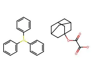 Structure of Sulfonium, triphenyl-, 1-tricyclo[3.3.1.13,7]dec-1-yl ethanedioate CAS 1638753-76-0