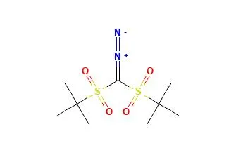 Structure of BIS(T-BUTYLSULFONYL)DIAZOMETHANE CAS 138529-84-7