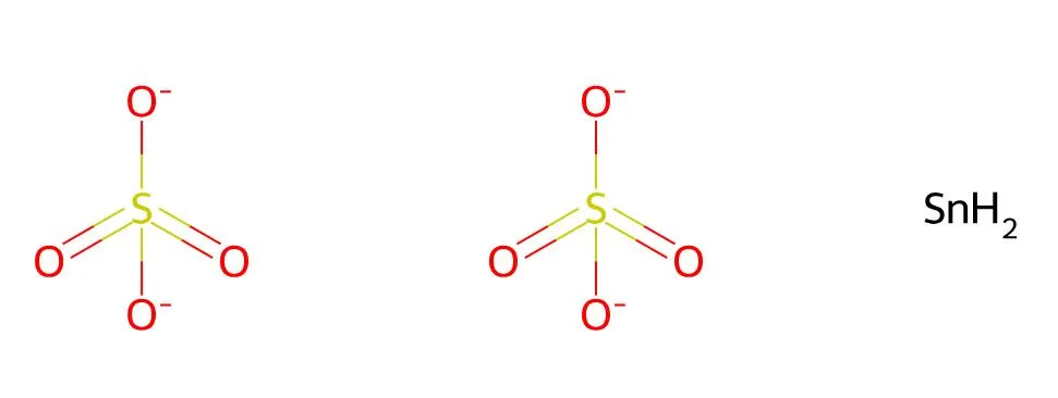 Structure of Stannous sulfate <span class="caps">CAS</span> 7488-55-3 Structure of Stannous sulfate CAS 7488-55-3